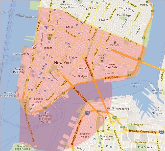 NYC Disaster Area and WTC Responder Eligibility Maps
