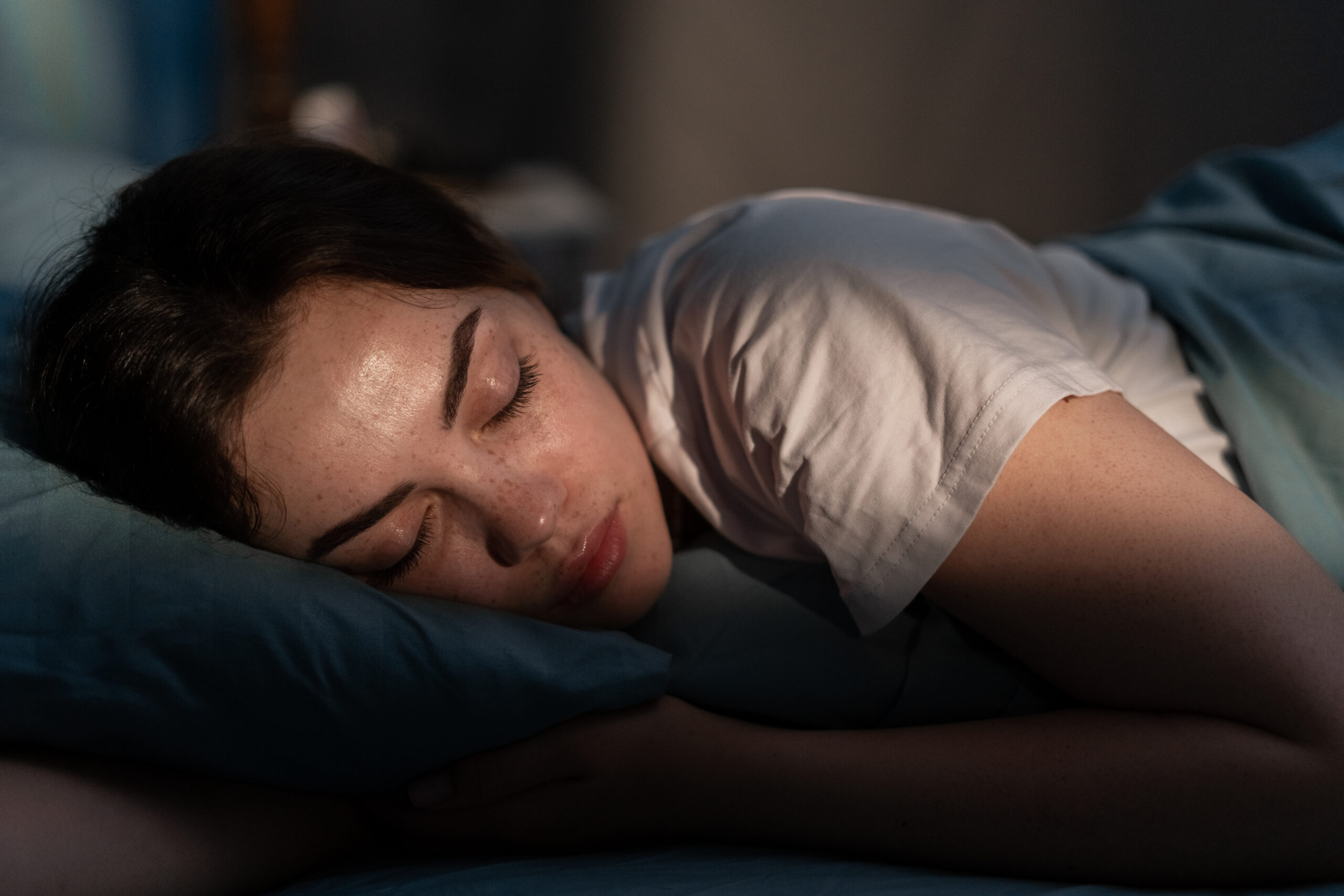 High school student sleeping