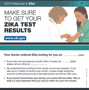 Make sure to get your Zika test results fact sheet thumbnail
