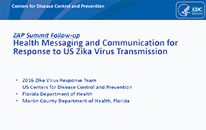 Mensajes y comunicaciones sobre salud para responder a la transmisión del virus del Zika en los EE. UU.