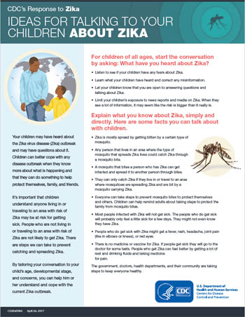  Ideas for talking to your children about Zika infographic thumbnail