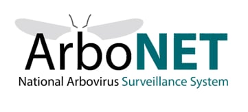 Logo for the National Arbovirus Surveillance System, call ArboNET.