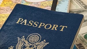 Picture of a United States passport.