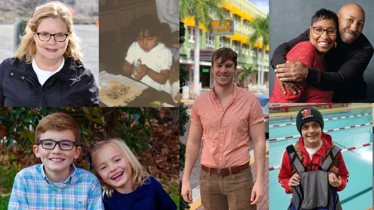 A collage of a diverse group of individuals living with hemophilia