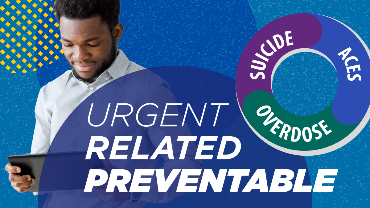 Injury Center priorities Suicide, ACES, overdose. Urgent, related, preventable.