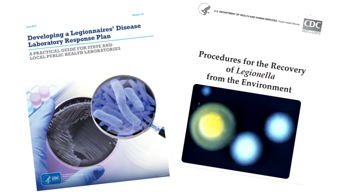 A thumbnail image of the cover of various Legionella investigation publications
